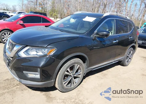 2017 Nissan Rogue Sl z USA, uszkodzony, nr VIN 5N1AT2MV1HC737646